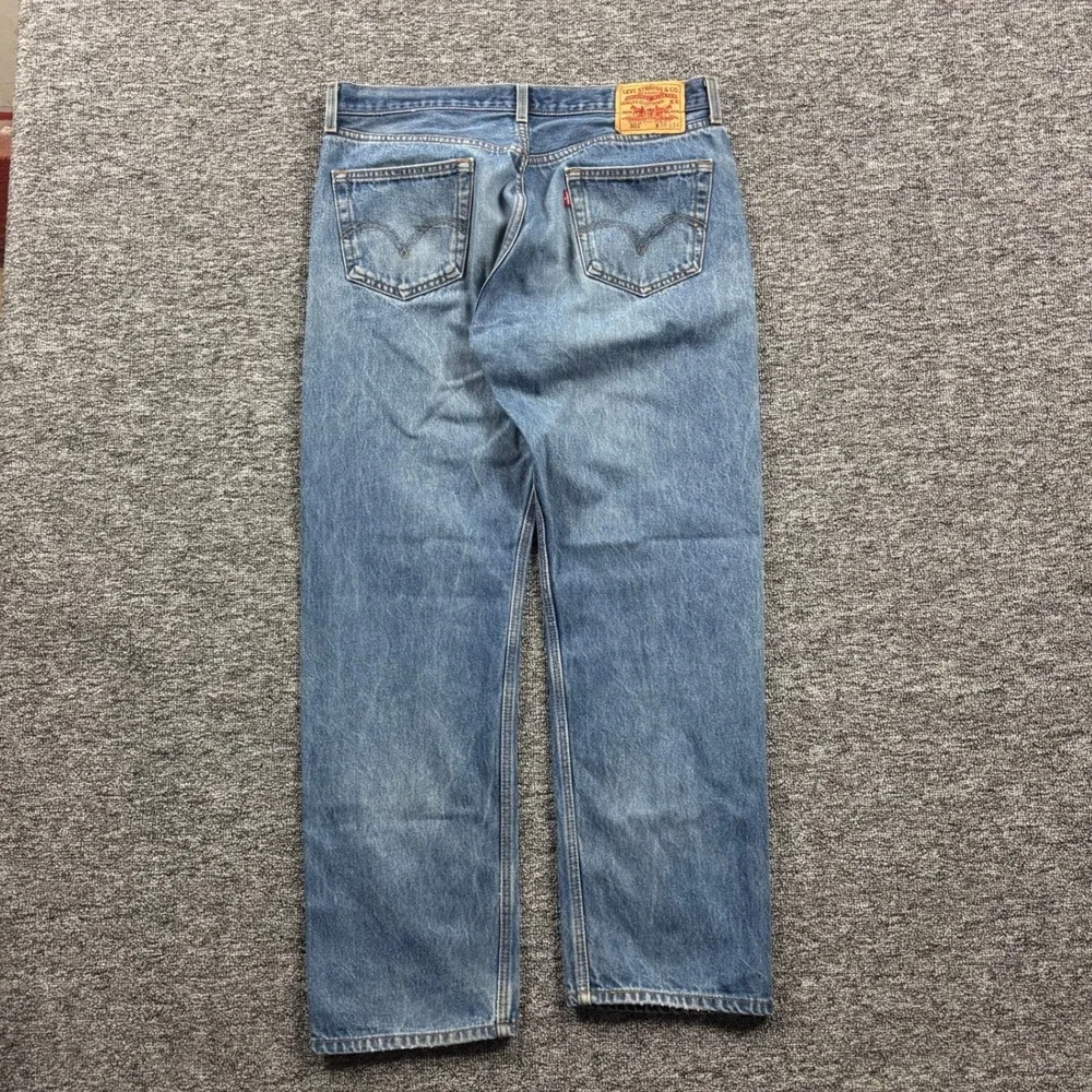 Vintage 2000s Levis XX 501 Straight Leg Medium Wash Blue Denim Jeans Size 38x34